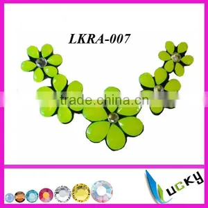 Hot Selling New Design Neon Color Rhinestone Applique for Wedding Dress thumbnail-1
