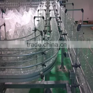 Cooking Oil Transportation Plastic Chain Conveyor System With Side Guide thumbnail-3