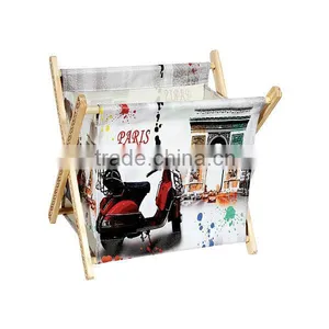 Decorative Canvas Wooden Storage Holder&Rack thumbnail-1