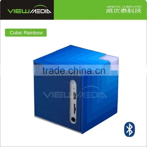 High Quality Led Disco Light Bass Audio Cube Bluetooth Round Speaker thumbnail-3