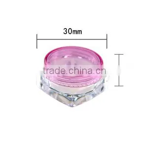 3g Orange Plastic Jar Container With Plastic Lid Cap thumbnail-4