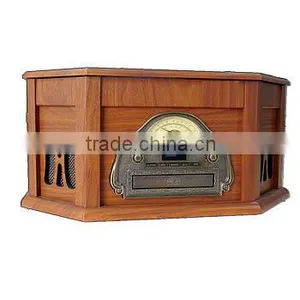Rain Lane Antique Multi Function Variable Speed Turntable Vinyl Record Player thumbnail-3