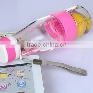 BPA Free Plastic Lemon Bottle Fruit Infusion Water Bottle Health Care Innovative Design Plastic Bottle thumbnail-5