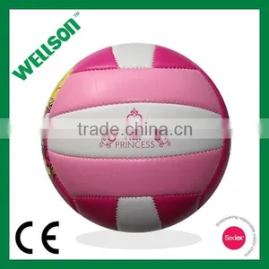 Machine Sewn Soft Pink Volleyball thumbnail-1