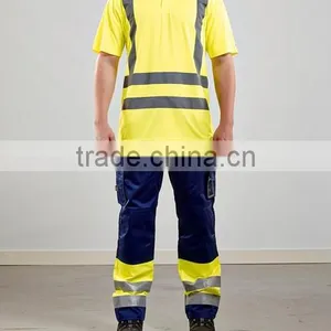 2 Tone Hi Vis Work POLO Shirt - Short Sleeve thumbnail-3