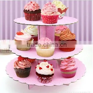 Pink and Silver Cupcake Tower,Cupcake Display Stand,Cup Cake Stand thumbnail-1