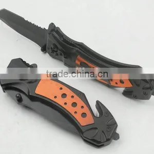 OEM Folding Rescue Knife With Orange Handle thumbnail-4