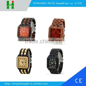 Fashion Wood Wrist Watch With Custom Logo Red Sandalwood thumbnail-1
