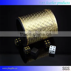 Custom Genuine Leather Dice Cup and Dice Tray Wholesale Shaker Cup thumbnail-1