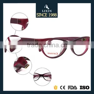 Fashion Womens Acetate Cat Eye Optical Eyeglasses Frames Elegant Temple for Lady's Eyewear Glasses X1177 thumbnail-4