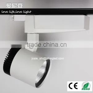 COB Tiltable 3 Phase Led Track Light Cylindrical 3 Years Warranty Commercial Lighting thumbnail-2