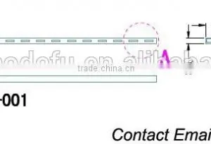 Metal Shelf Channel Single Hole 1/2" Channel BA-001 thumbnail-4