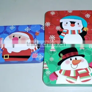 Snowman Christmas Candy Tin Box thumbnail-1