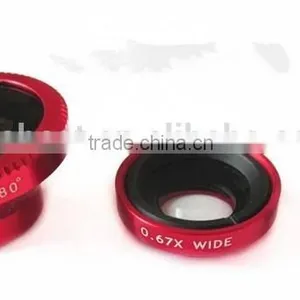Magnetic 3 in 1 Mobile Phone Lens 0.67xWide Angle Macro 180 Fish Eye Lens Camera Kit Set for Apple IPhone 4 5 thumbnail-3