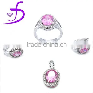 925 Silver Set Factory Wholesale Fashion Jewelry Set Zircon Stone Jewelry thumbnail-1