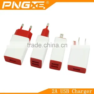 PNGXE 2016 New Mobile Phone Travel Charger 5v 2.1a US/EU Plug Usb Travel Charger thumbnail-1