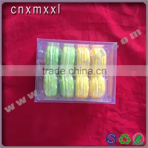 8 Pcs Macaron Clear Printed Box With PET Inner Trays Food Industrial Use and Grade Plastic Type 5 Macaron thumbnail-2