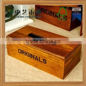 Trade Assurance High Quality Chinese Style Custom Wooden Tissue Paper Box thumbnail-2
