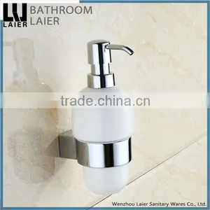 Promotional European Style Zinc Alloy Chrome Finishing Bathroom Accessories Wall Mounted Soap Dispenser thumbnail-2