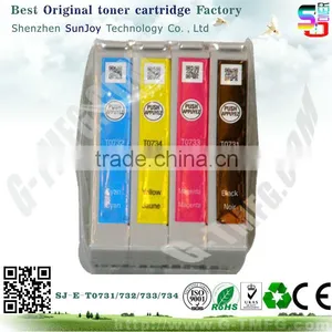 New Compatible INK Cartridge T0731 T0732 T0733 T0734 for Epson Epson Stylus C92 CX5600 TX1100 T21 Ink Cartridge thumbnail-1