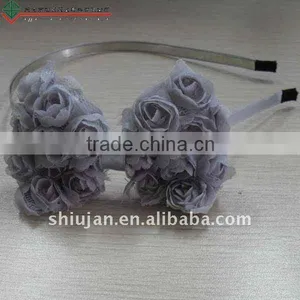 Grey Flower Hair Accessories --- SH0069 thumbnail-1