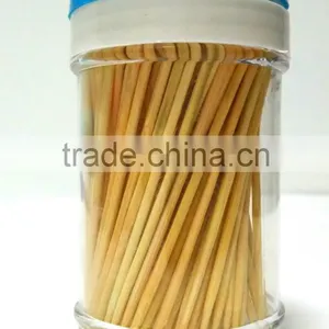 Bamboo Toothpick With Blue Cover Canister thumbnail-1