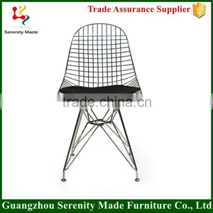 Popular Metal Wire Mesh Outdoor Chair With Cushion thumbnail-1