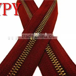 5# Antique Brass Metal Zipper for Outer Garment thumbnail-4