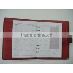 Leather Refillable Ring Binder File Folder Notebook Organizer thumbnail-3