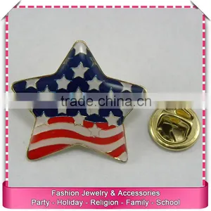 Star Shape Metal Lapel Pin, Wholesale Custom Lapel Pins thumbnail-2