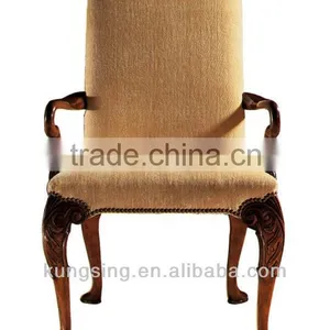 Wood and Fabric Design Chairs thumbnail-1