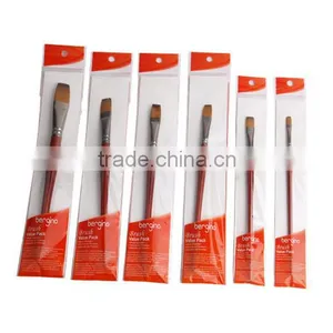 BGN-3226 Bergino Professional Flat Shape Nylon Synthetic Artist Brush in Stock thumbnail-4