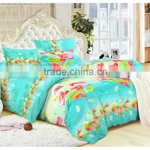 3D 100% Polyester Fabric Printed Textile Fabric With Big Flowers Soft Brushed Fabric for Bedsheet thumbnail-5