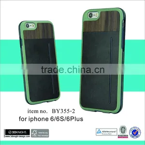 Wood Phone Case Wholesale Mobile Phone Leather Case for Iphone 6s thumbnail-1