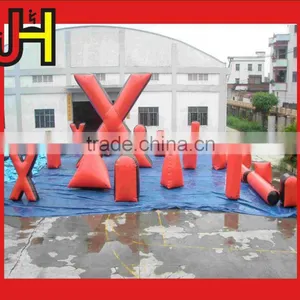 High Quality Laser Tag Game Inflatable Paintball Air Bunkers For Amusement thumbnail-1