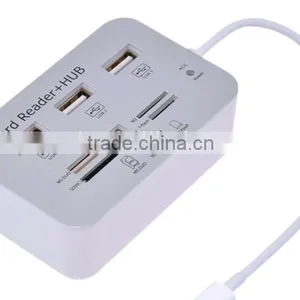 3-Port USB2.0 Hub Memory Card Reader For IPad4/iPad Mini thumbnail-1