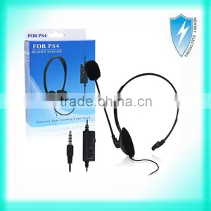 Retail Packing Gaming Wired Headphone For PS4 Earphone Headset With Mic/Microphone thumbnail-1