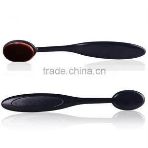 2016 Professional BB CC Cream Brush Big Toothbrush Shaped Black Oval Makeup Brush Set 10pcs thumbnail-5