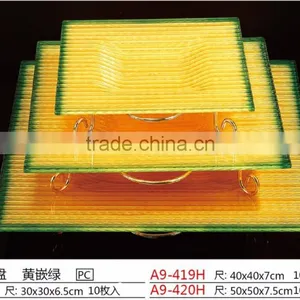 China Reusable Rectangle PC Fruit Plate thumbnail-5
