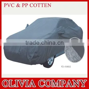 Outdoor Waterproof Polyester PEVA PVC Cotton Car Cover thumbnail-1