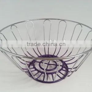 Powder Coating/Chrome Plating/PVC Coating Metal Fruit Busket thumbnail-6