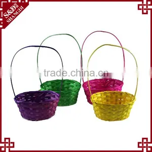 Easter Decoration Items Wholesale Cheap Colorful Felt Easter Basket thumbnail-1