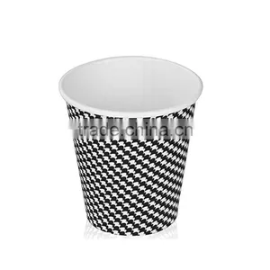 China Red Twist Ripple Coffee Paper Cups With Matching Lids Factory thumbnail-3