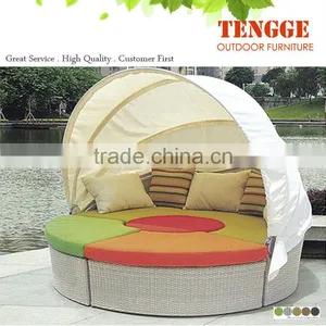 Outdoor Furniture Rattan Garden Sunbed thumbnail-1
