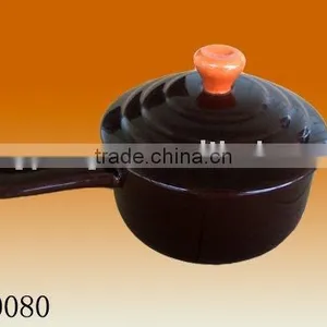 2pcs Ceramic Dinner Set Cassoulet Pan With Lid thumbnail-1