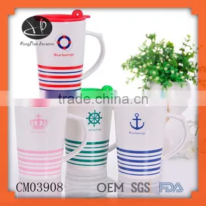 Drinkware Type Coffee Mug Gift,coffee Cup,cup With Lid,ceramic Travel Mug,ceramic Mug With Silicone Lid thumbnail-1