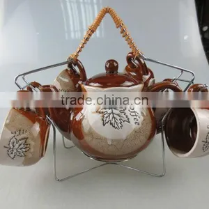 Color-glazed Coffee Set thumbnail-1
