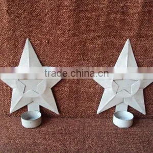 Antique Cast Iron Candle Holder,Iron Star Candle Holder thumbnail-1