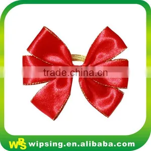 Custom Pre Tied Satin Ribbon Gift Wrap Bow With Elastic Band thumbnail-1