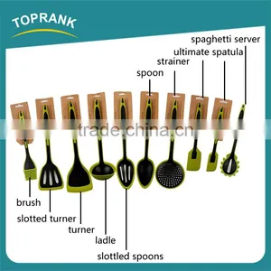 LFGB FDA Approved 10pcs Silicone Kitchen Utensil Set Different Types Heat Resistant Non-stick Kitchen Cooking Gadget Set thumbnail-2